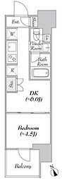 ウエリスアーバン水天宮前 1DKの間取図画像