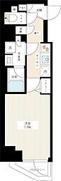 AZEST千住大橋 1Kの間取図画像