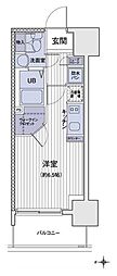 エスティメゾン大島 1Kの間取図画像
