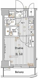ガーラ・ステーション清澄白河 1Kの間取図画像