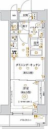 ガリシア亀戸水神 2Kの間取図画像