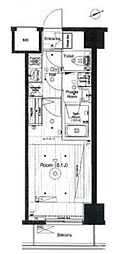 ベルグレードSKDUE 1Kの間取図画像