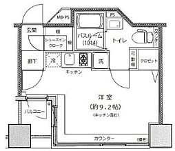 アイフォート千住曙町 1Kの間取図画像