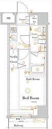 ラフィスタ新小岩 1Kの間取図画像