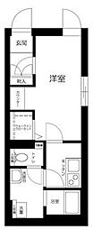 フェリデンシア住吉 1Kの間取図画像