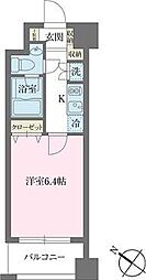 KDXレジデンス森下千歳 1Kの間取図画像