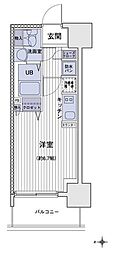エスティメゾン大島 ワンルームの間取図画像