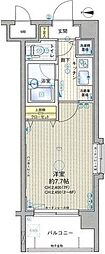 ラグジュアリーアパートメント両国 1Kの間取図画像