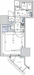 ライジングプレイス亀戸 1Kの間取図画像