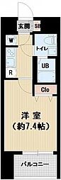 AXAS文京関口 1Kの間取図画像