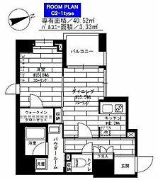 ステージグランデ蔵前 1DKの間取図画像
