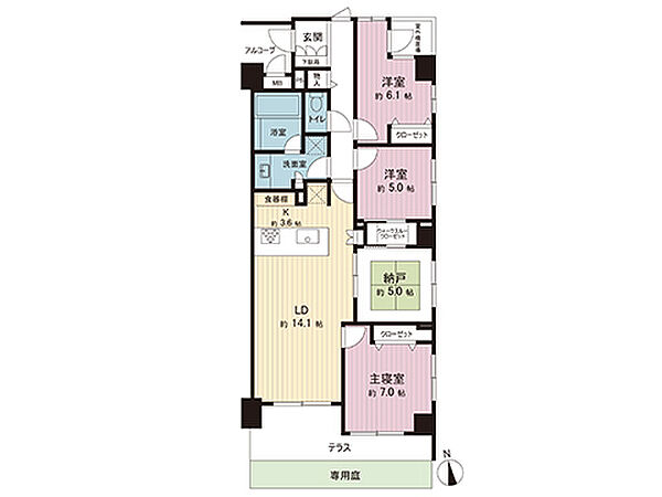 間取りを拡大表示