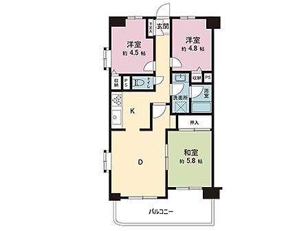 間取図です。図面と異なる場合は現況を優先させていただきます。