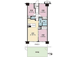 マイキャッスル三ッ境2 3LDKの間取図画像