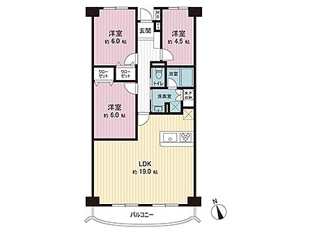 間取図です。図面と異なる場合は現況を優先させていただきます。