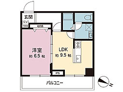 フドウ横須賀三笠ハイツ 1LDKの間取図画像