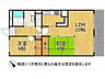 間取り：広々20LDK付の2LDKの間取りです