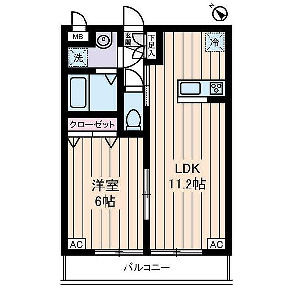 シーズンシティ 202｜東京都日野市南平6丁目(賃貸アパート1LDK・2階・37.70㎡)の写真 その2