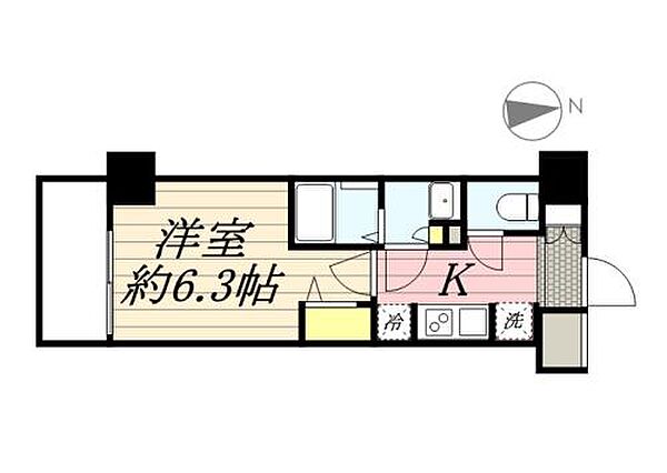 N-stage Hachioji 2 206｜東京都八王子市万町(賃貸マンション1K・2階・23.08㎡)の写真 その2