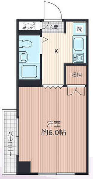 フィンドール八王子 403｜東京都八王子市散田町5丁目(賃貸マンション1K・4階・17.68㎡)の写真 その2