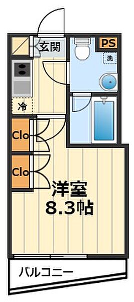 ステージファースト八王子2 306｜東京都八王子市新町(賃貸マンション1K・3階・25.41㎡)の写真 その2