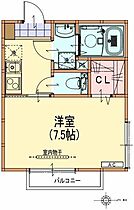 ルメール百草 201 ｜ 東京都日野市三沢2丁目5-44（賃貸アパート1K・2階・24.84㎡） その2