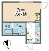 カインドネス玉川学園 103 ｜ 東京都町田市玉川学園1丁目22-18（賃貸アパート1K・1階・22.01㎡） その2