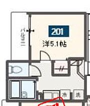 MELDIA相武台前 201 ｜ 神奈川県相模原市南区相武台1丁目19-13-2（賃貸アパート1K・2階・18.29㎡） その2