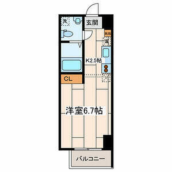 アフィーノ川崎 603｜神奈川県川崎市川崎区本町2丁目(賃貸マンション1R・6階・22.71㎡)の写真 その2