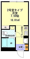 Ｈ．Ａ．西谷  ｜ 神奈川県横浜市保土ケ谷区西谷4丁目（賃貸アパート1R・3階・18.01㎡） その2