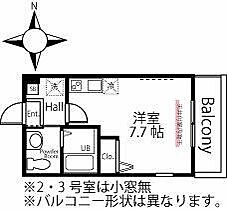 ブリティッシュ・ヒルズＲ1横浜三ツ沢  ｜ 神奈川県横浜市神奈川区三ツ沢中町（賃貸アパート1R・3階・21.02㎡） その2