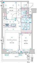 ＧＥＮＯＶＩＡ新子安  ｜ 神奈川県横浜市神奈川区子安通2丁目（賃貸マンション2LDK・3階・57.47㎡） その2