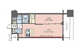 大阪府大阪市住吉区万代東3丁目(住居表示未定)（賃貸マンション1LDK・11階・42.75㎡） その2