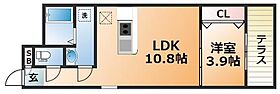 コティ加古川  ｜ 兵庫県加古川市加古川町溝之口（賃貸アパート1LDK・1階・33.12㎡） その2