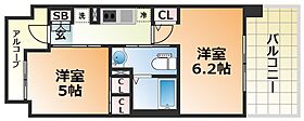 エステムプラザ神戸西Vミラージュ  ｜ 兵庫県神戸市兵庫区西宮内町（賃貸マンション2K・6階・30.58㎡） その2