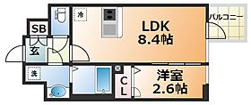 エスリード神戸三宮ヒルズ  ｜ 兵庫県神戸市中央区中山手通2丁目（賃貸マンション1LDK・6階・29.24㎡） その2