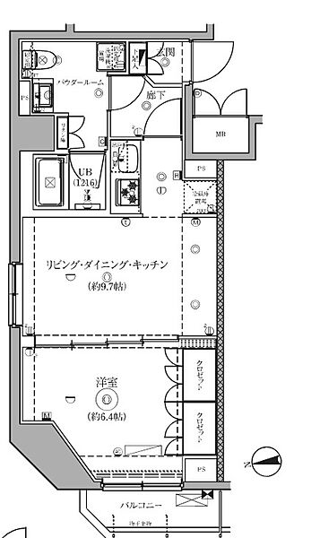 セジョリ墨田EASTIII 208｜東京都墨田区東向島３丁目(賃貸マンション1LDK・2階・41.82㎡)の写真 その2