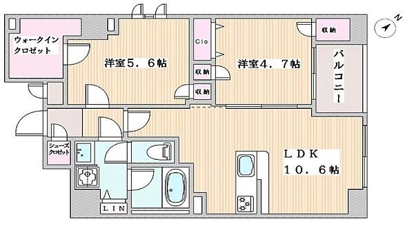 リヴシティ文京春日 901｜東京都文京区春日２丁目(賃貸マンション2LDK・9階・51.45㎡)の写真 その2