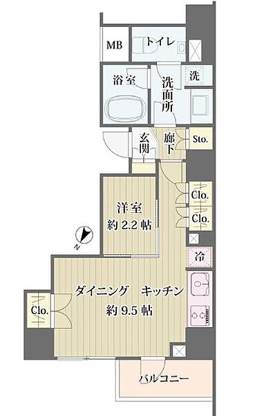 アイビス市ヶ谷（IBIS市ヶ谷） 301｜東京都新宿区払方町(賃貸マンション1DK・3階・33.24㎡)の写真 その2