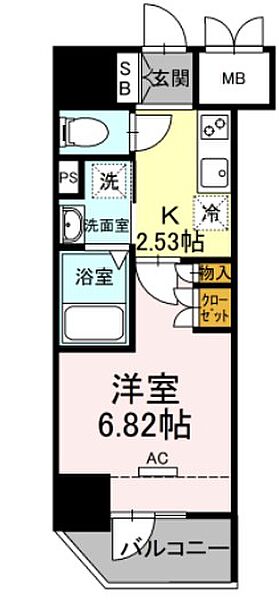 ホウエイコート秋葉原 803｜東京都台東区台東２丁目(賃貸マンション1K・8階・25.64㎡)の写真 その2