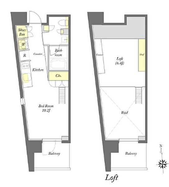 プライムメゾン早稲田通り 905｜東京都新宿区早稲田町(賃貸マンション1R・9階・26.44㎡)の写真 その2