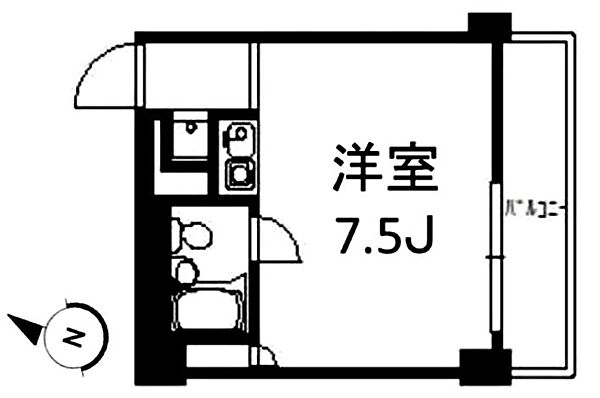 ミニヨンリドー 307｜東京都新宿区住吉町(賃貸マンション1R・3階・17.64㎡)の写真 その2