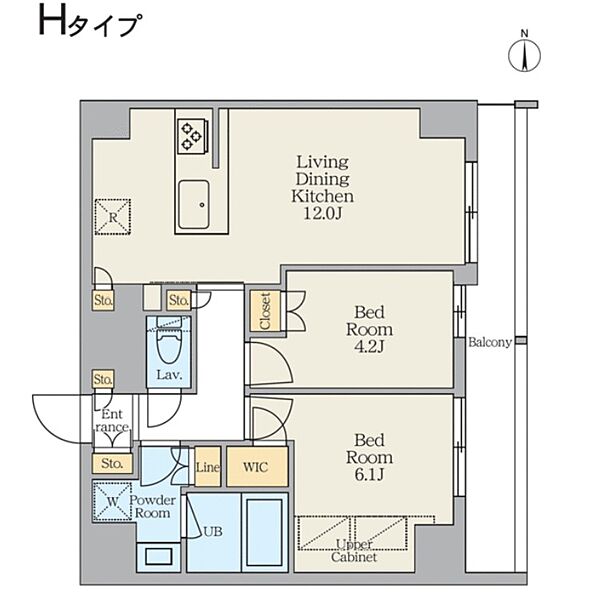 クレストコート東日暮里 605｜東京都荒川区東日暮里４丁目(賃貸マンション2LDK・6階・51.76㎡)の写真 その2