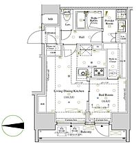 アークマーク浅草（ARKMARK浅草） 601 ｜ 東京都台東区千束２丁目6-6（賃貸マンション1LDK・6階・41.32㎡） その2