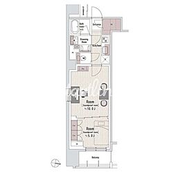 渋谷区本町3丁目マンション 2Kの間取図画像