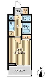 HF早稲田レジデンス 1Kの間取図画像