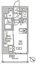 ARKMARK大塚 1DKの間取図画像