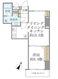 SS.FLAT神楽坂south 1LDKの間取図画像