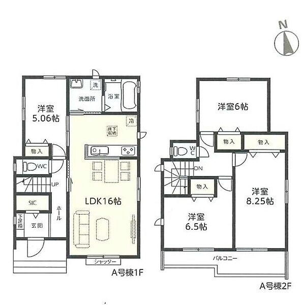 間取りを拡大表示