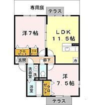 コンフォヴェール C棟  ｜ 大阪府羽曳野市高鷲7丁目（賃貸アパート2LDK・1階・62.10㎡） その2